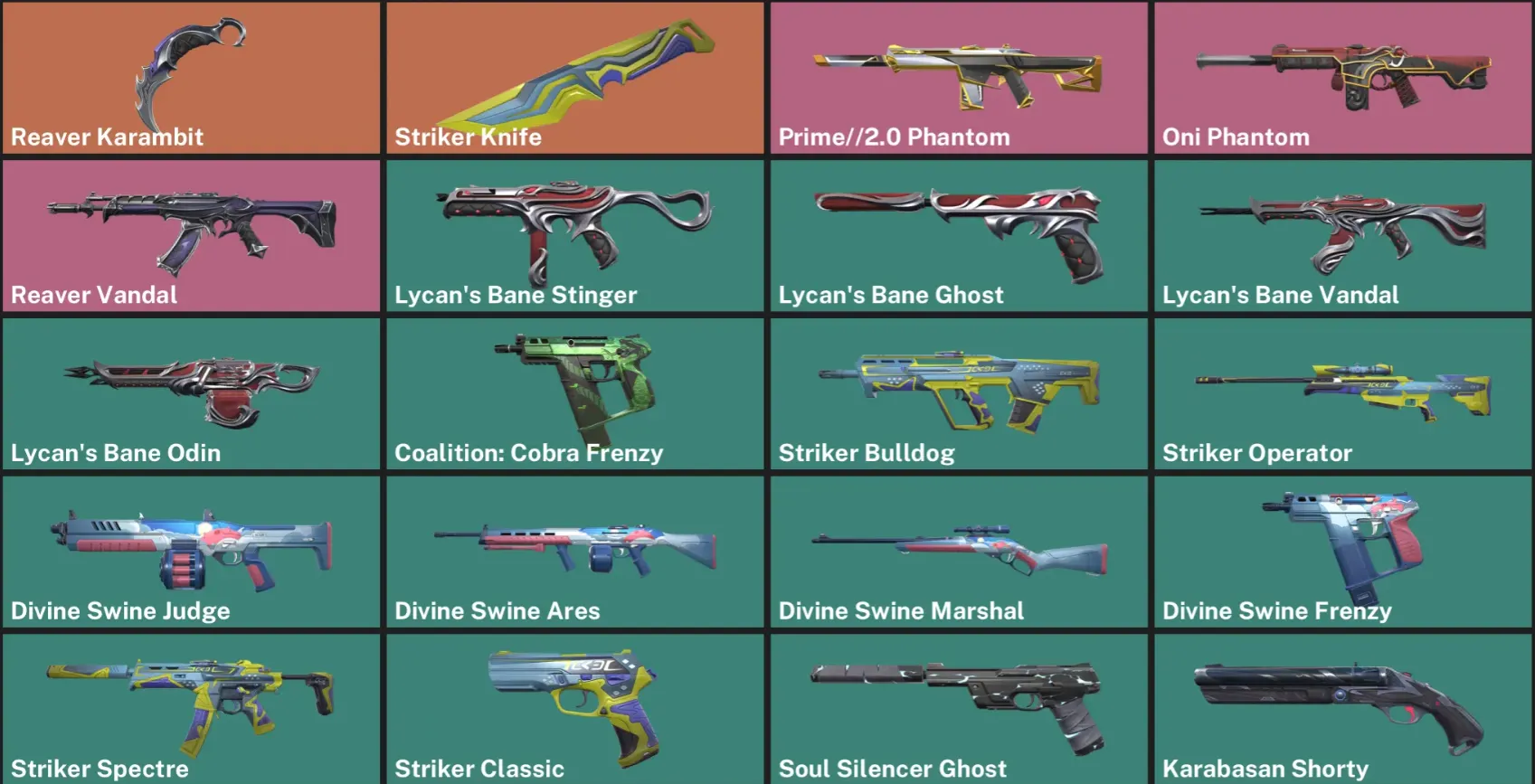 🪃 EU Value( 9,675 VP) Reaver Karambit🤛 Prime//2.0 Phantom🥍 Oni Phantom⚓️Reaver Vandal ☄️ 🤸♀️ Striker Knifet📙 Level 110 🦀 20 Skins 🏢 175 VP 👛 10 Agents